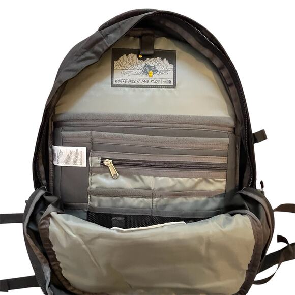 The North Face Black Backpack with Orange Accents - Picture 5 of 15